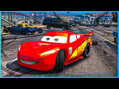 *CRAZY* Cars Lightning McQueen Crashes Ep.27 – GTA 5