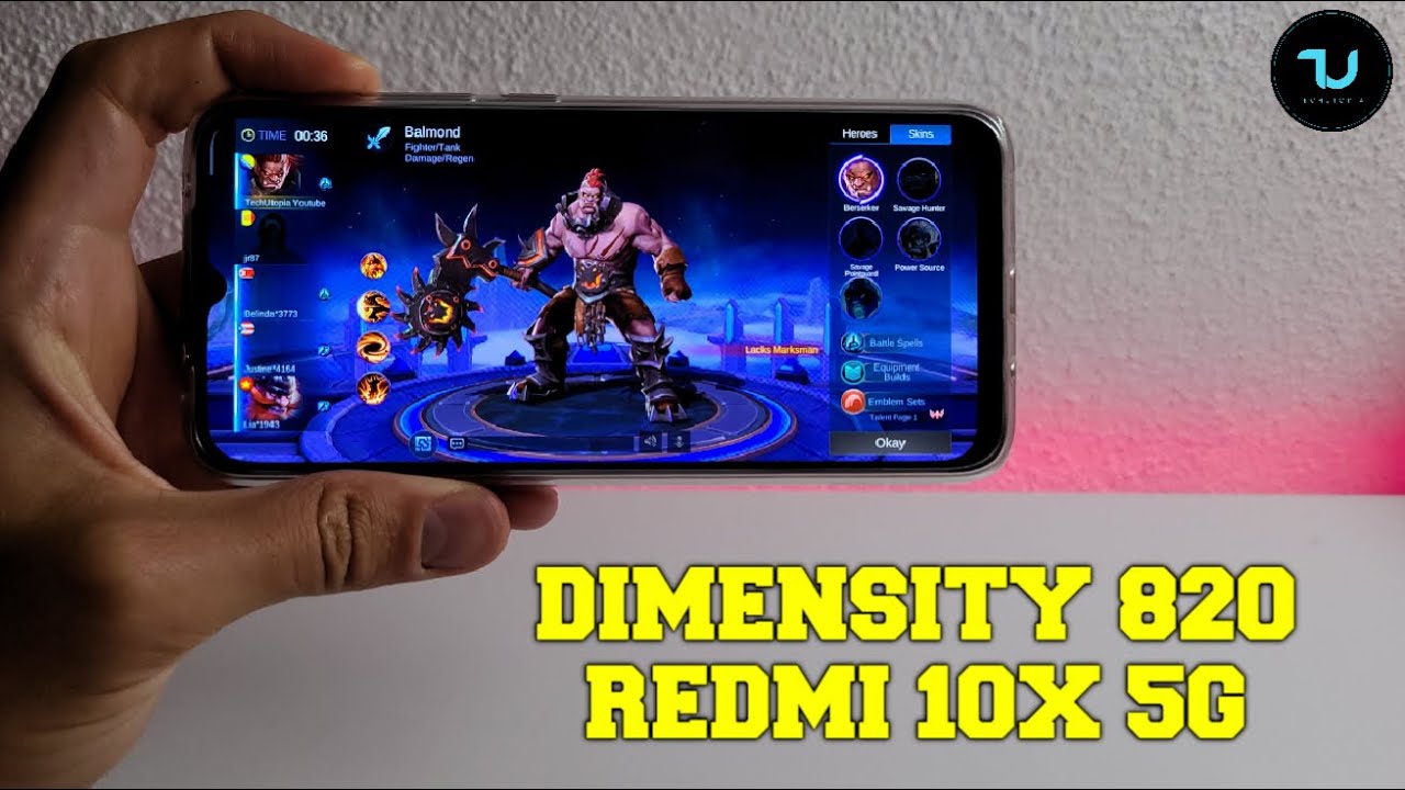 Redmi 10X Mobile Legends/Project RIP Gameplay!Dimensity 820 Gaming test 60FPS/ Redmi Note 10?
