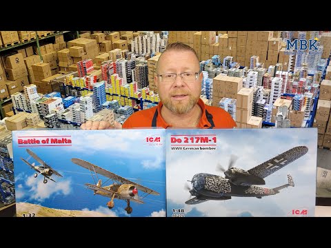 MBK packt aus #1290 - 1:48/1:32 Do 217M-1, WWII German bomber, DIORAMA SET - Battle of Malta (ICM)