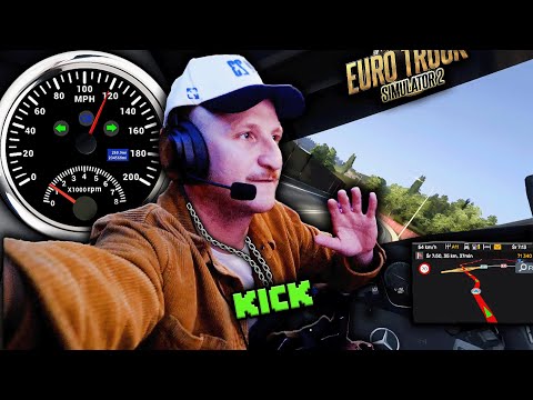 PARIS PLATYNOV ETS2  - "120 TIREM PRZEZ WIEŚ"😅