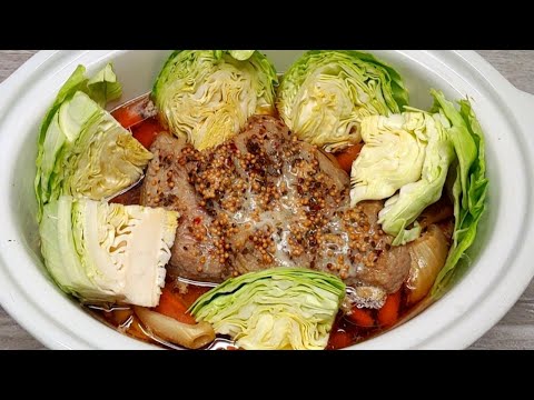 Corned Beef with Cabbage Crockpot Recipe