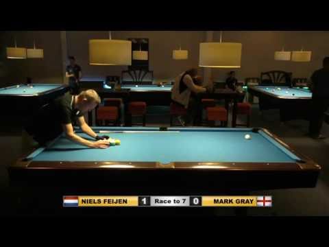 Niels FEIJEN vs Mark GRAY ᴴᴰ Deurne City Classic 2016 9-ball