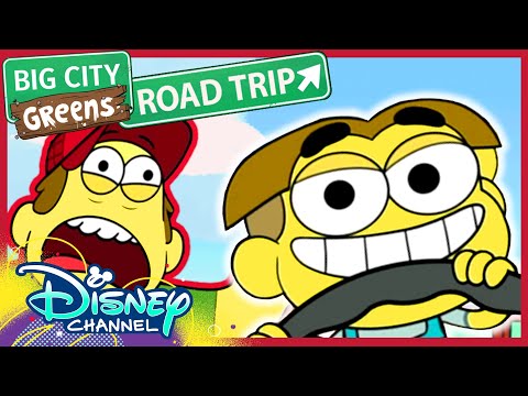 The Greens' Road Trip! 🚗 | Big City Greens | Disney Channel
