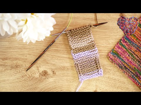 Edge stitch knitting for beginners - how to knit a clean edge as a slip edge or knotted edge