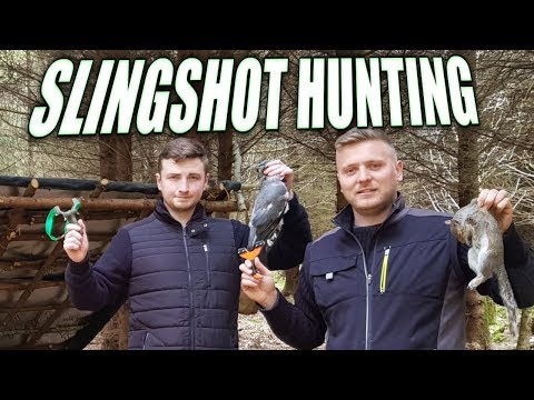 Catch and Cook Squirrel and Pigeon | Slingshot Hunting | Kayak Slingshot Ride Part 2