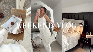 weekend vlog: let's talk fourth wing, home improvements, & building a TEXTURED WALL