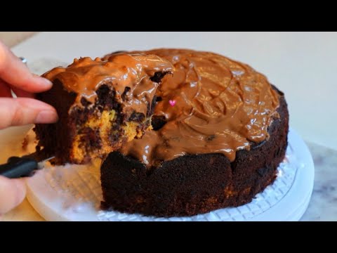 Chocolate Brookie Cake 🍪🤎 | anisacakesandbakes