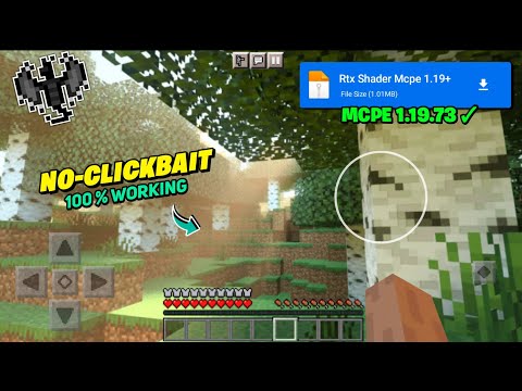 [ 1.19.73+ Support ] ❤️ RTX Shader for MCPE 1.19+ { Render Dragon }