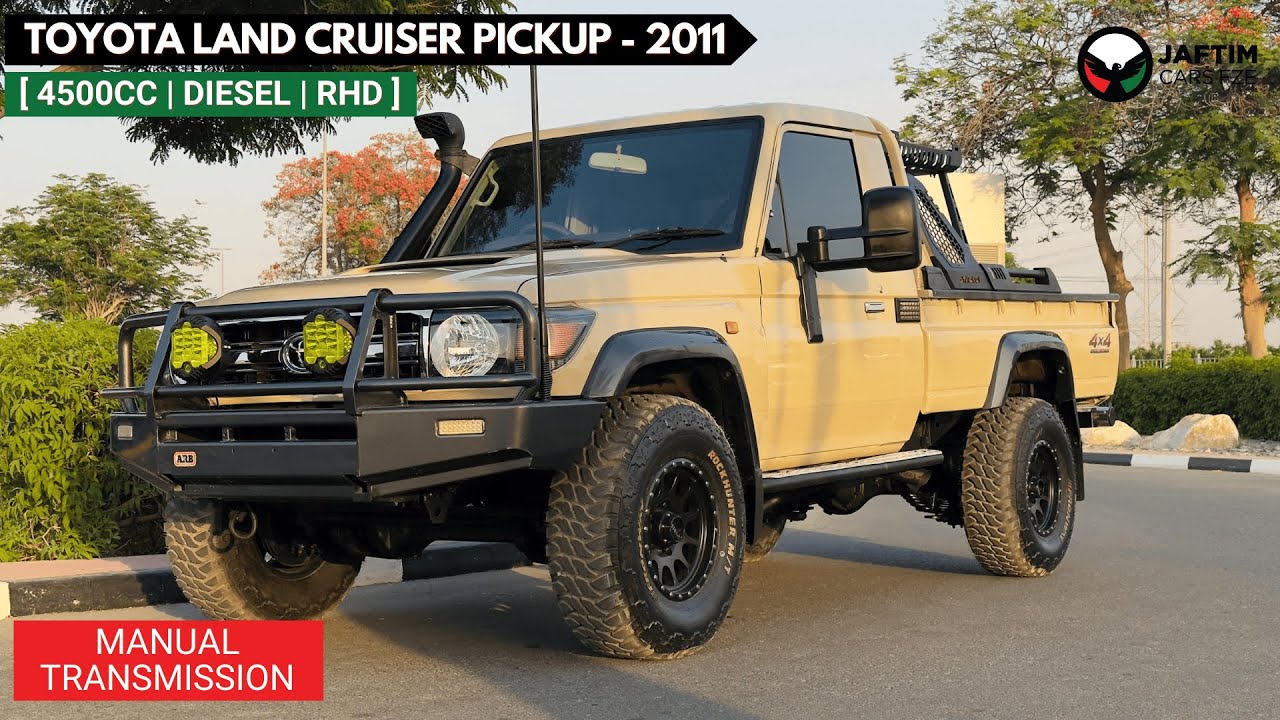 Toyota Land Cruiser Pick Up Single Cab | 4.5L Diesel Manual | RHD | ARB Bull Bar, Snorkel & Roof Basket | 4WD video