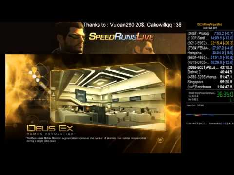 [1:04:30]OLD WR and PB of Deus Ex Human Revolution any% Speedrun
