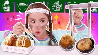 대왕문어!! 국자로 타코야키를 만들어봐요!! - 지니