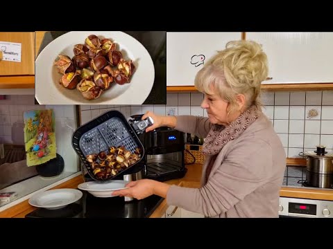 Maronen \ Kastanien einfach schälen Weihnachtsmarkt Feeling daheim