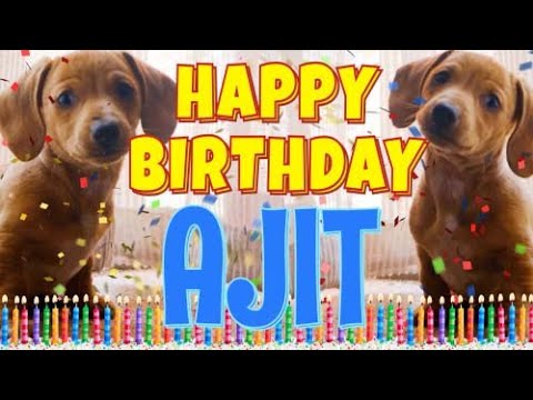 Feliz Cumpleaños Ajit! (Hablar Perros divertido) ¿Cuál es libre en mi cumpleaños