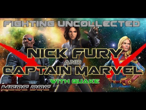 [MCOC] Quake vs Nick Fury and Captain Marvel! Tips on how to Beat Them in Uncollected!