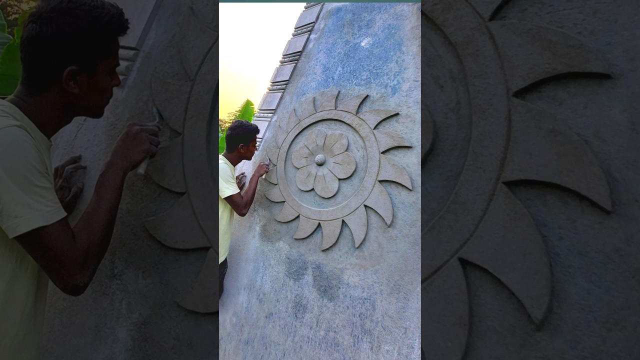 Plaster Design in Temple 👍🤗.#vairalshort #art #plaster .