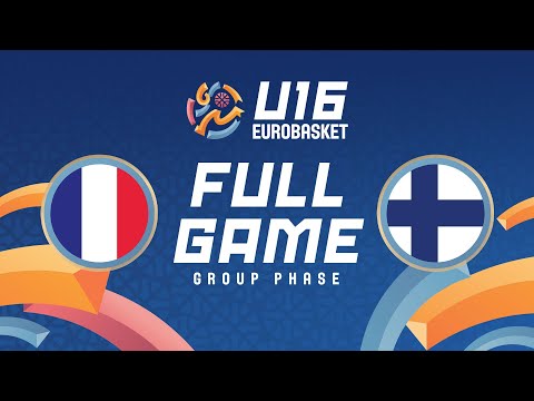 Group Phase | France v Finland | Full Basketball Game | FIBA U16 EuroBasket 2025