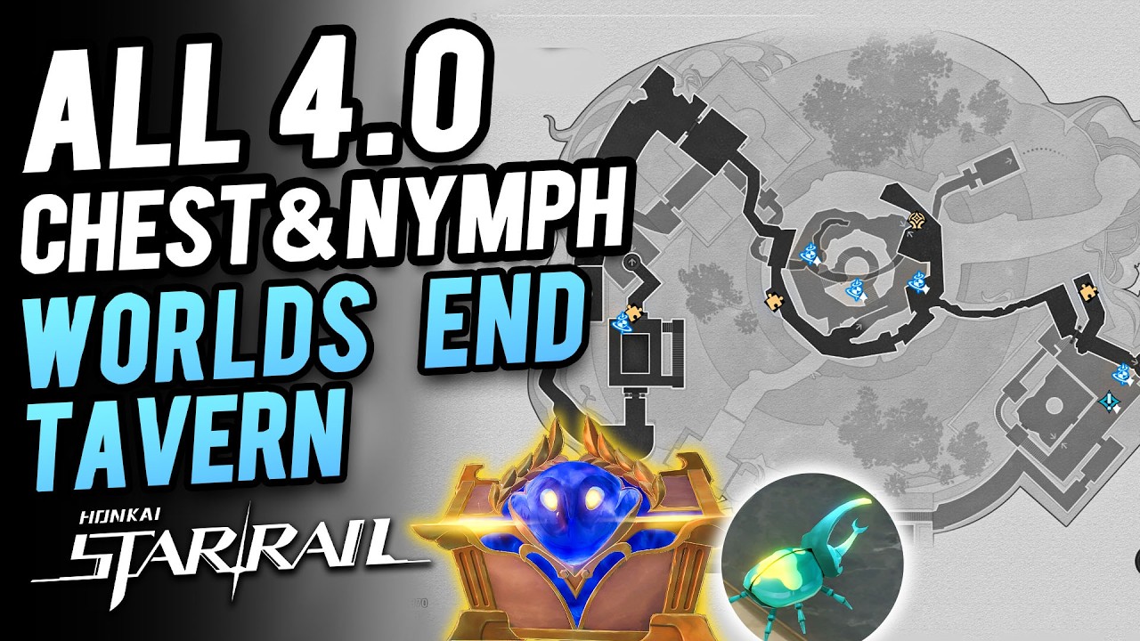HSR 4.0 Worlds End Tavern ~ All Chest & Nymph & Furbobo Treasure Locations | Honkai Star Rail 4.0