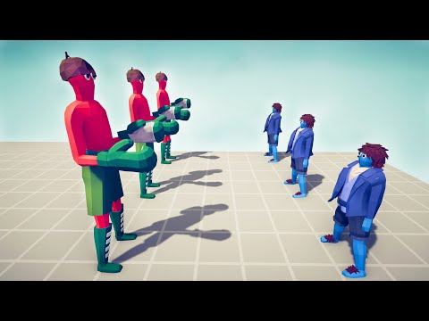 TRIO BOXERS 3 vs 3 UNITS - Totally Accurate Battle Simulator TABS