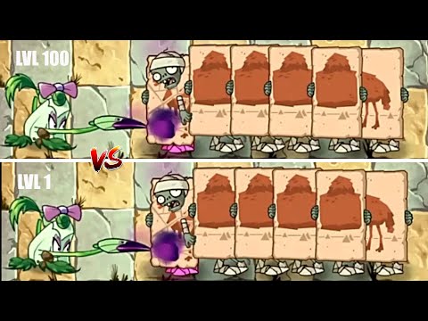 Plants Vs Zombies 2  POKRA LVL 1 VS POKRA LVL100 with Camel Zombies #Shorts