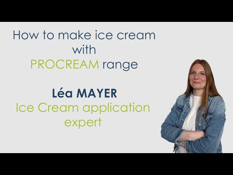 Ingredia Food Expert voice How to make ice cream with Procream ingredients by Léa Mayer