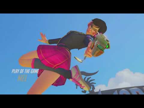 Overwatch crispy dva bomb on blizzard world attack