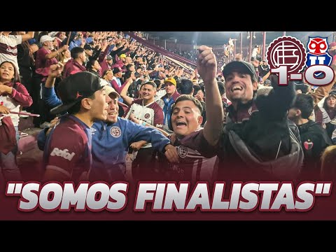 "REACCIÓN CON LOS HINCHAS / #LANÚS 1-0 U DE CHILE / LANÚS FINALISTA DE LA COPA SUDAMERICANA 2025" Barra: La Barra 14 &bull; Club: Lanús