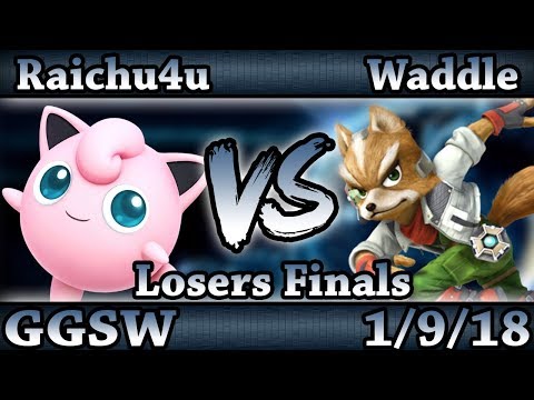 GGSW 66 - Raichu4u (Jigglypuff) Vs. Waddle (Fox) Smash Wii U Losers Finals - Smash 4