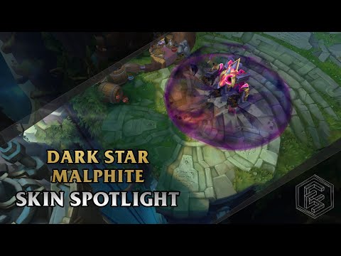 ►Dark Star Malphite ◀ League of Legends ▂ Skin Spotlight