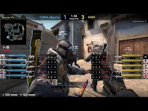 Pov VINI (20/19) CS GO DEMO - MIRAGE - 16 FURIA VS 14 MIBR (BLAST Premier Showdown 14/04/2021)
