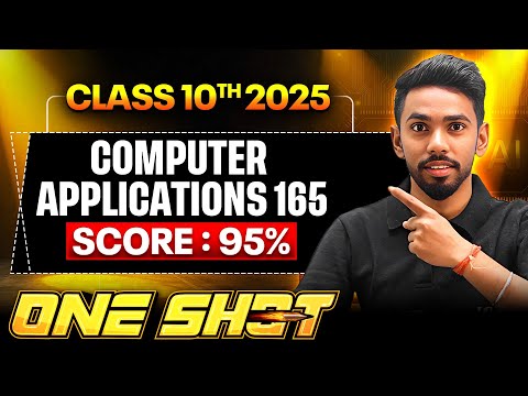 Complete Computer Applications (165)  in One Video - Score 100/100