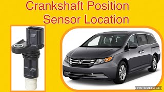 Crankshaft Position Sensor location on a (2011-2017) Honda Odyssey