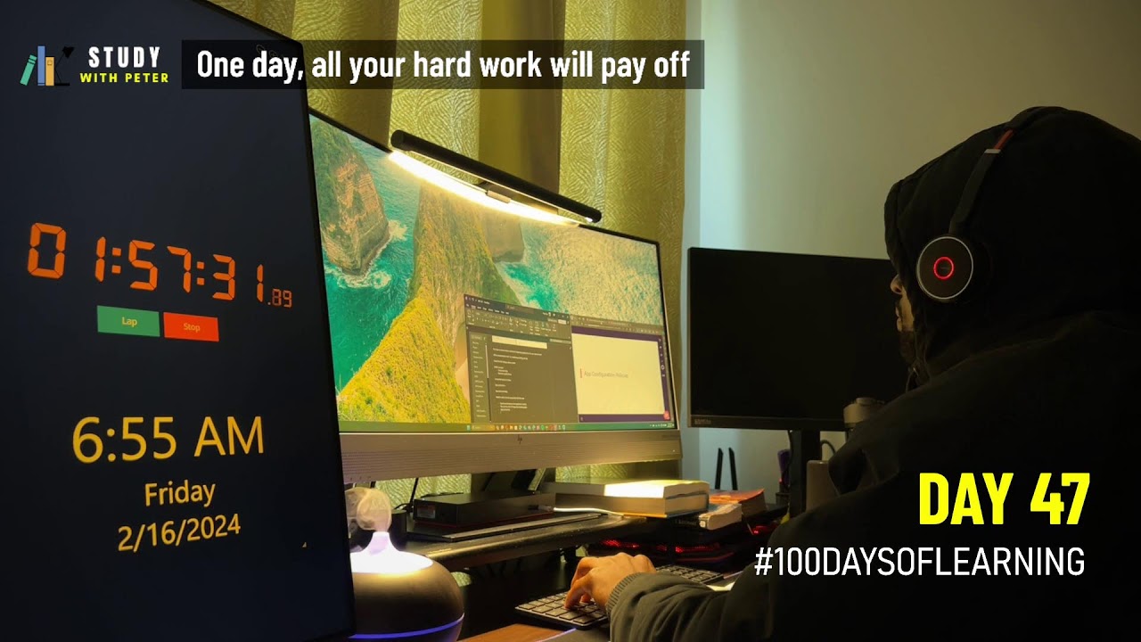 2HRS Study With Me  - #100daysoflearning - DAY 47  #studywithpeter