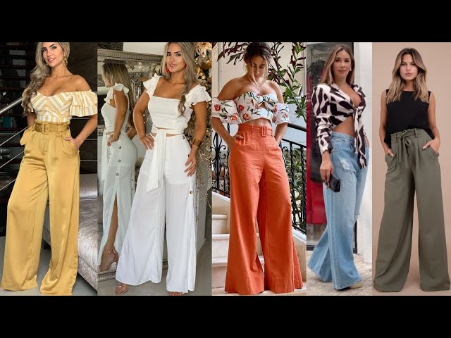 Vídeo relacionado con Pantalones holgados con estampado clásico para mujer, de pierna ancha, pantalones largos con estampado de leopardo, cintura elástica, cómodos, elásticos, sueltos, a rayas, a cuadros, 2025, pantalones