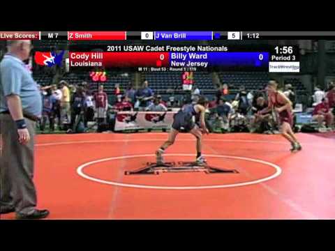 Cadet Freestyle 112 - Billy Ward (NJ) vs. Cody Hill (LA)