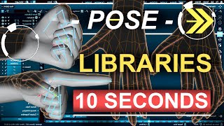 Blender 2.82 : Pose Libraries (In 10 Seconds!!!)