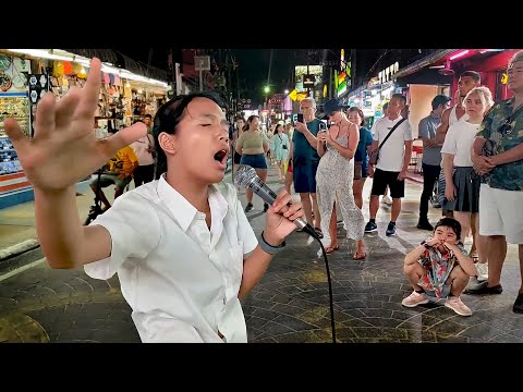 AMAZING VOICE! The Sound Of Silence by 14 y/o Queen Of Street
