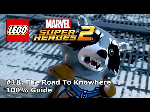 #18 The Road To Knowhere 100% Guide (Minikits & Stan Lee) - LEGO Marvel Super Heroes 2