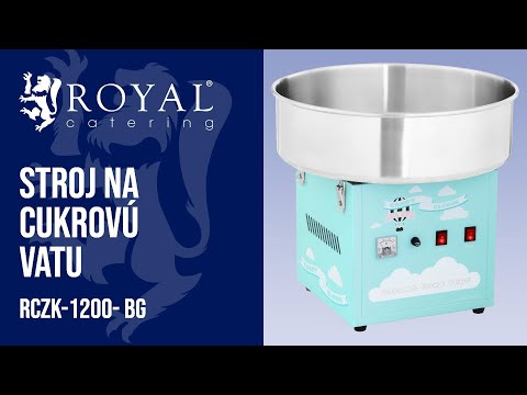 Video - Stroj na cukrovú vatu - 52 cm - 1200 W - tyrkysový