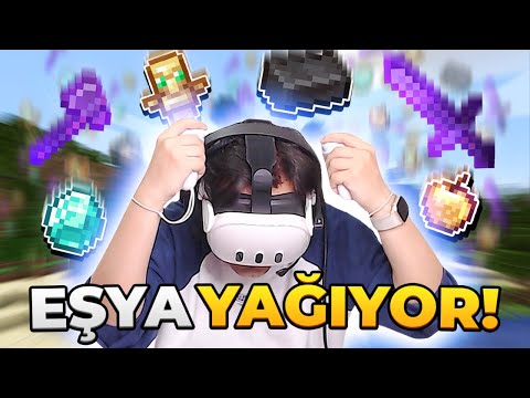 MINECRAFT VR AMA EŞYA YAĞIYOR - iplusd VR