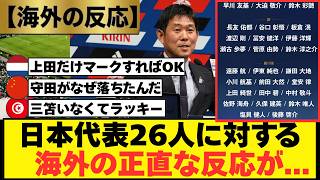 【海外の反応】W杯日本代表メンバーに対する対戦国サポの評価がこちら...