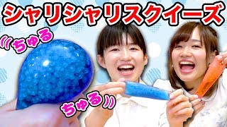 【DIY】チュルチュル水系スクイーズでシャリシャリシャーベットスクイーズ作ってみた！How To Make Ice Stress Ball