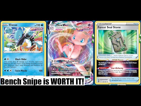Bench Snipe MEW VMAX Deck, Eiscue to the Rescue!