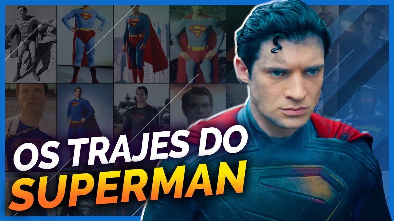 TODOS  OS TRAJES DO SUPERMAN NO CINEMA E NA TV
