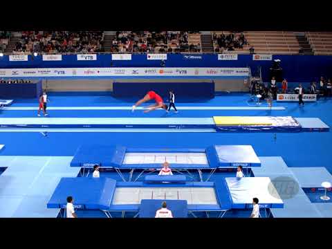 YUDIN Andrey (RUS) M - 2019 Trampoline Worlds, Tokyo (JPN) - Qualification Trampoline R1