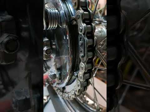 Chain link, master link installation on motorcycle