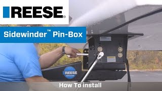 REESE® Sidewinder™ Installation - RV Pin-Box for Short Bed Trucks - No Slider Needed! - 69220