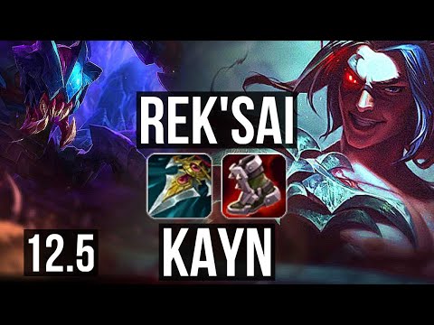 REK'SAI vs KAYN (JNG) | Rank 4 Rek'Sai, 9/1/6, 2.5M mastery, 500+ games | EUW Challenger | 12.5
