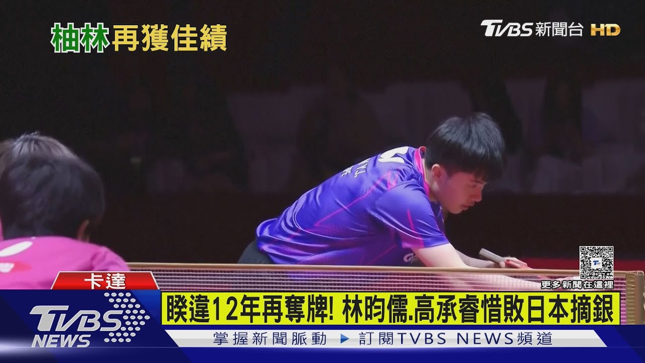 台日激戰！「柚香林萌」桌球世錦賽男雙奪銀