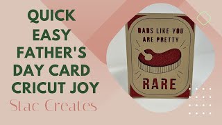 QUICK & EASY Father's Day Card | Cricut Joy