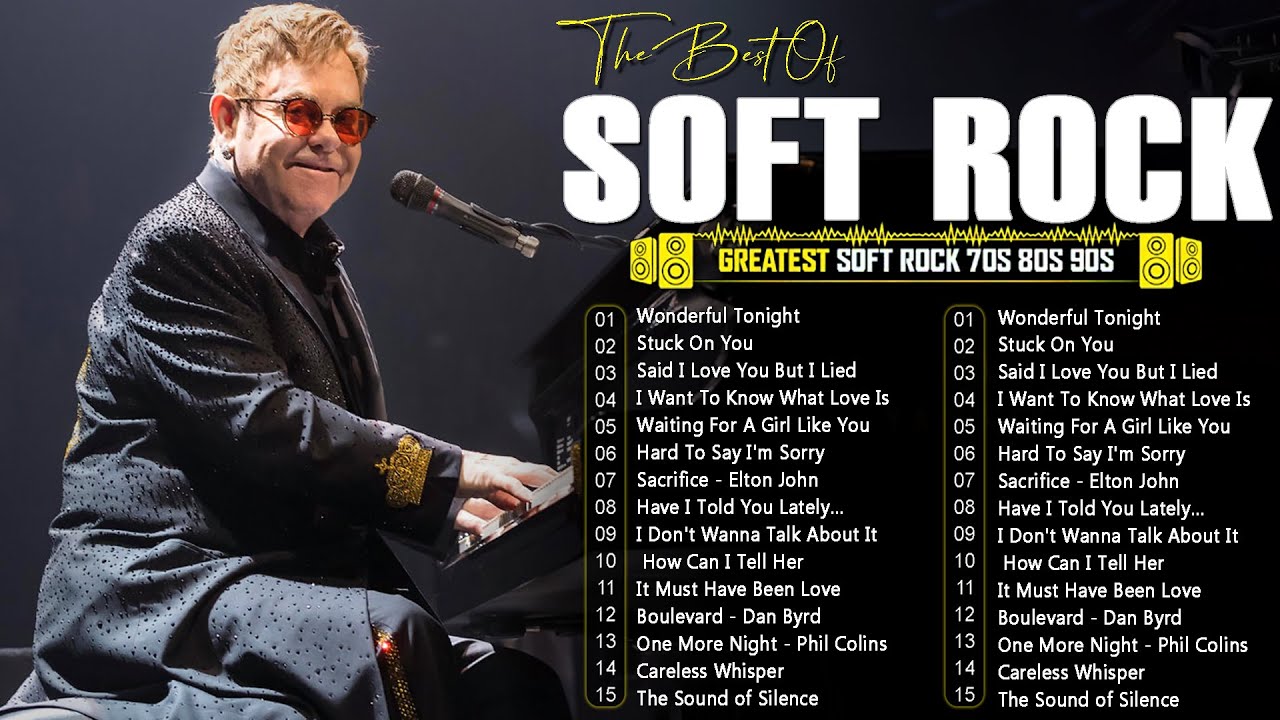 Elton John, Rod Stewart, Phil Collins, Air Supply, Bee Gees, Lobo 📀 Soft Rock Ballads 70s 80s 90s